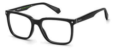 Premium Men Polaroid Eyeglasses: PLD D436 - Black - SpecSMART Eye Clinic (Diagonal View)